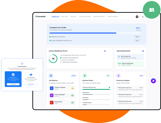 Set up your student profile